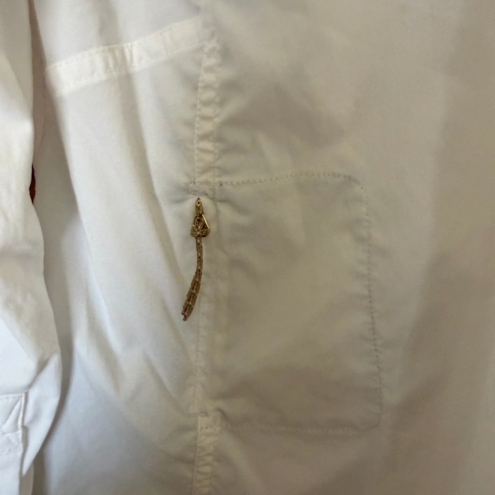 REI White Long-Sleeve unisex Button Front Shirt - Picture 6 of 11